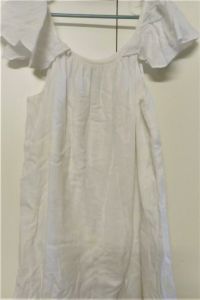 Adult Female Costumes to Hire - White off shoulder dress - size 18